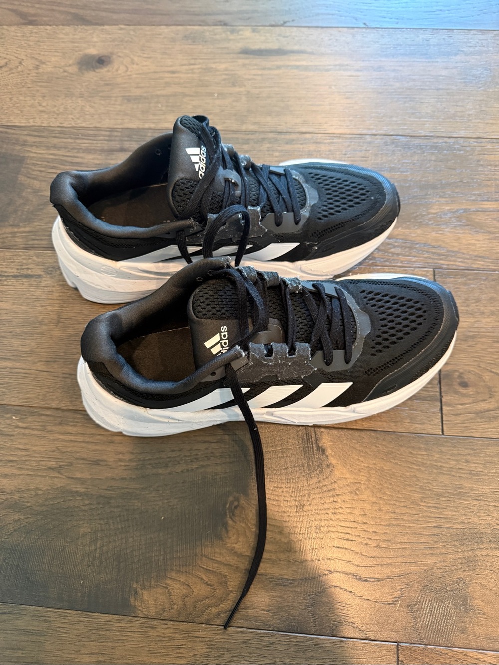 adidas Black and White Women's Athletic Running Sneakers